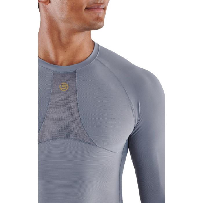 Series-5 Long Sleeve Compression Top Grey - SKINS