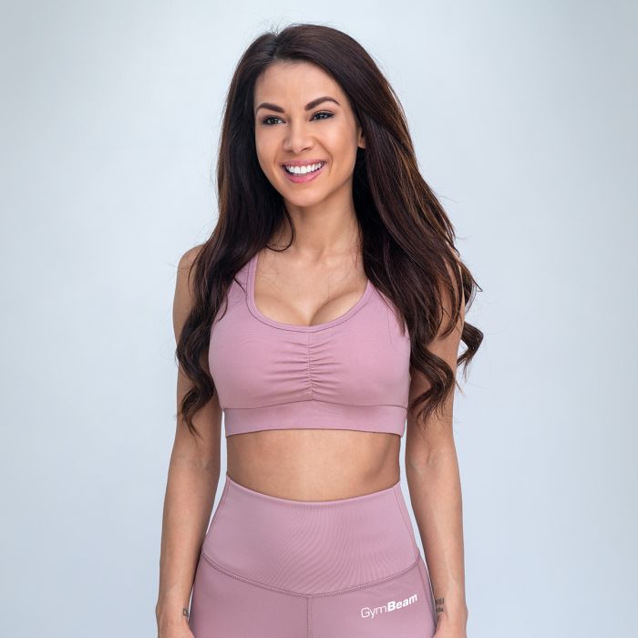 Fave Sports Bra Dusty Rose - GymBeam