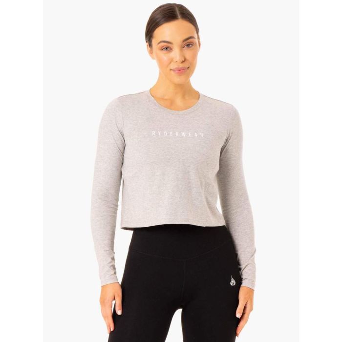 Women‘s Foundation Long Sleeve Top Grey - Ryderwear