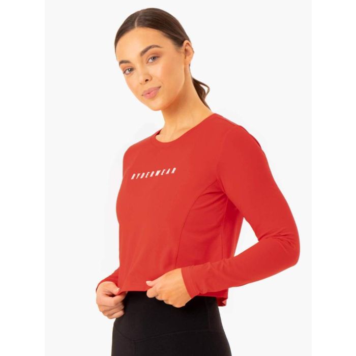 Women‘s Foundation Long Sleeve Top Red - Ryderwear