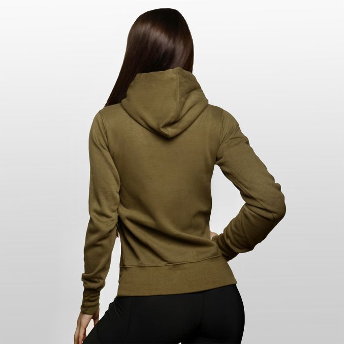 Women‘s Athlete Hoodie Military Green - GymBeam