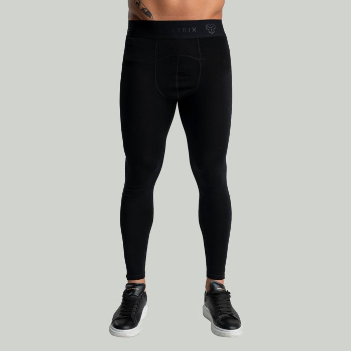 Men‘s MERINO I Leggings Black - STRIX