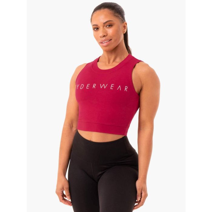 Women‘s Motion Top Wine Red - Ryderwear