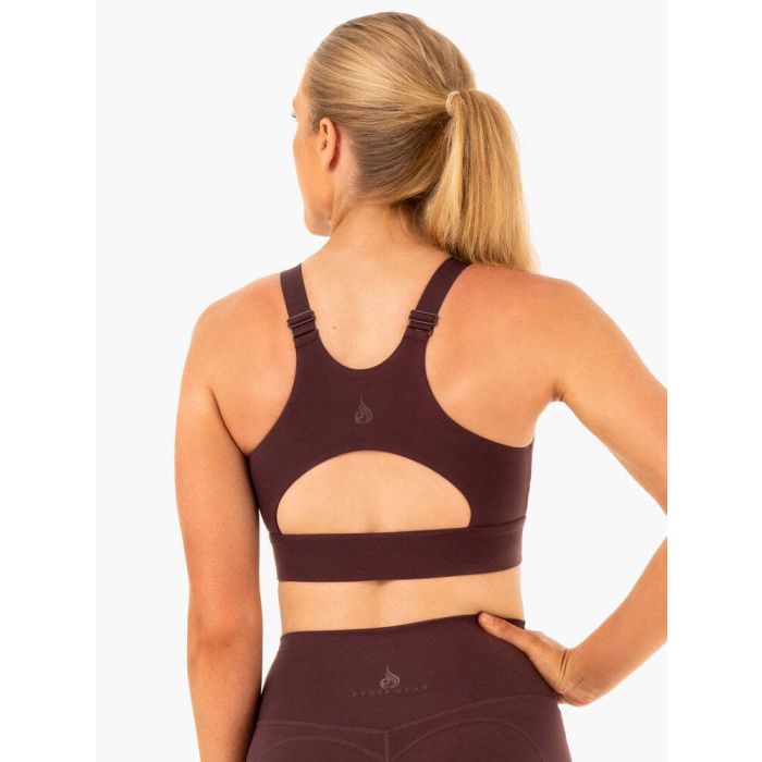 Reset High Impact Sports Bra Chocolate - Ryderwear