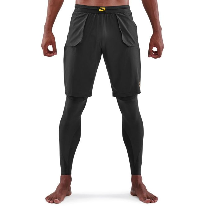 Series-5 Travel and Recovery Compression Tights Black - SKINS