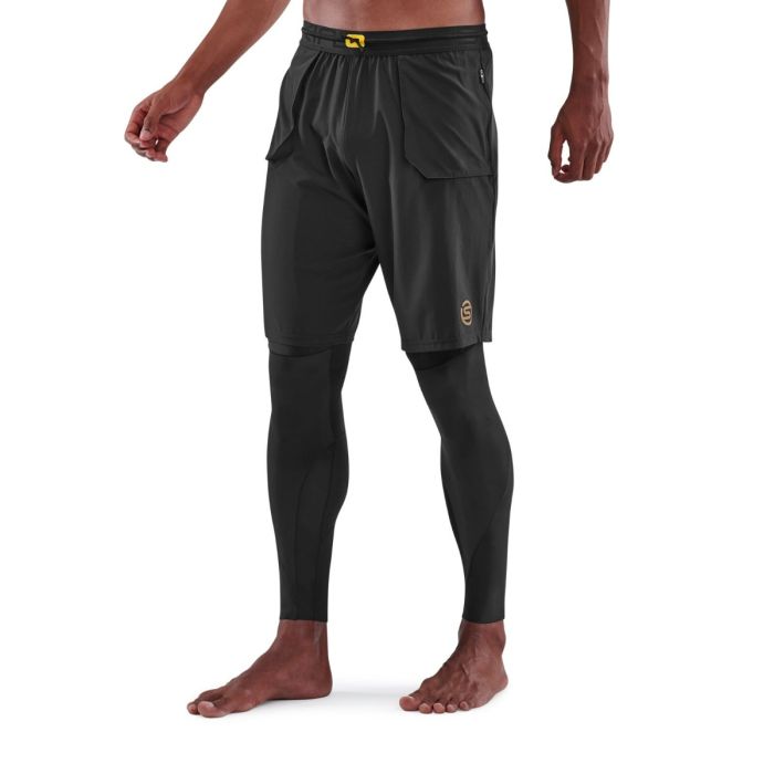 Series-5 Travel and Recovery Compression Tights Black - SKINS