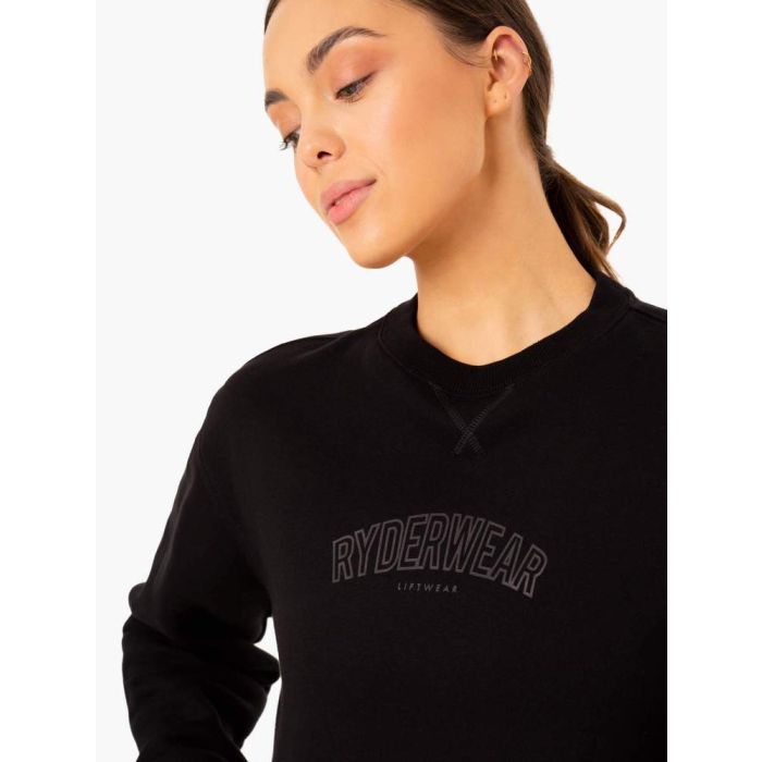 Women‘s Ultimate Fleece Sweater Black - Ryderwear