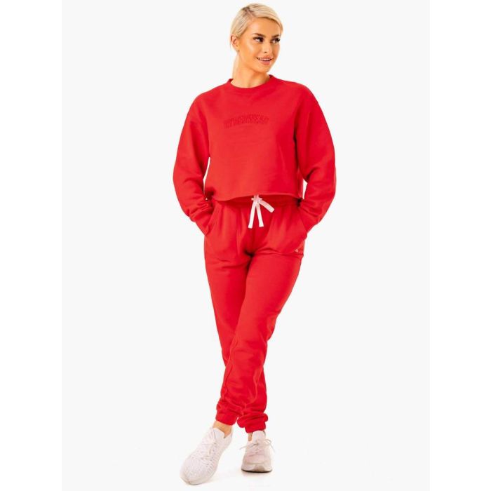 Women‘s Ultimate Fleece Sweater Red - Ryderwear