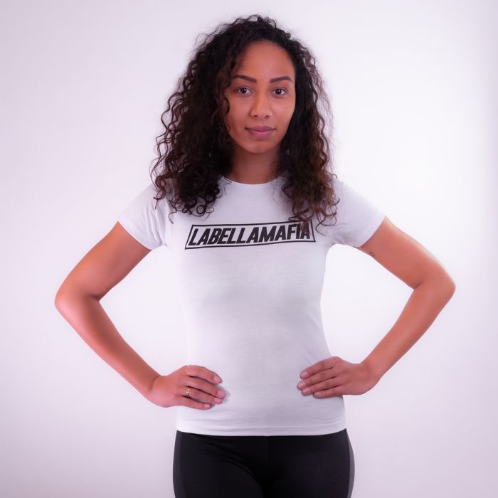 Women‘s T-Shirt Mesh White - LABELLAMAFIA