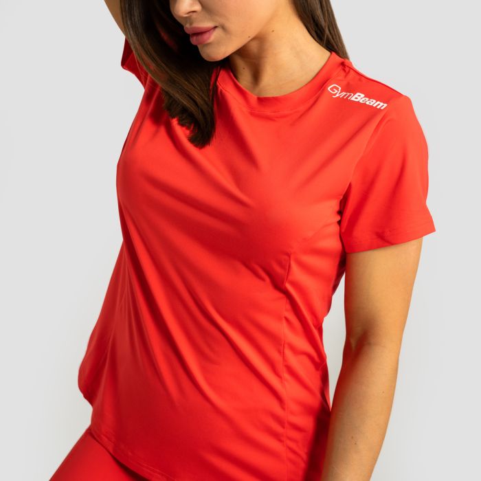 Women‘s Limitless Sports T-Shirt Hot Red - GymBeam