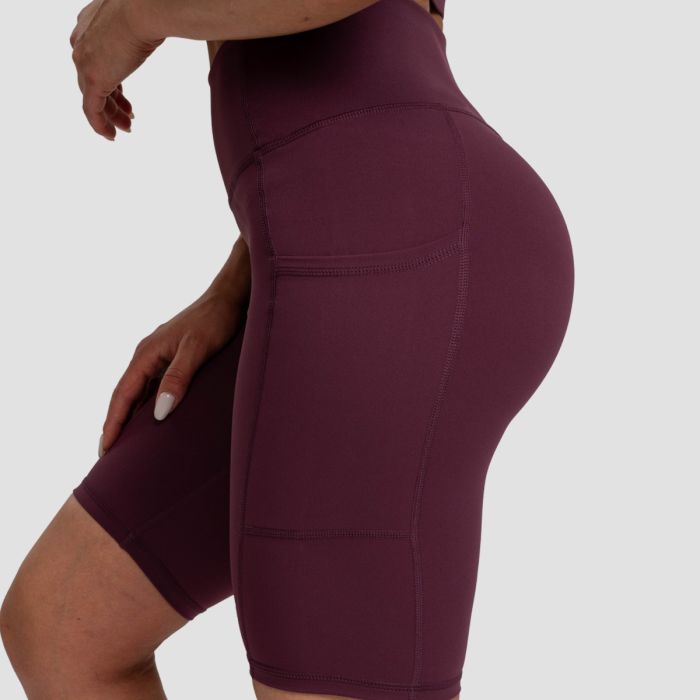 Women‘s Biker Shorts Eggplant - GymBeam