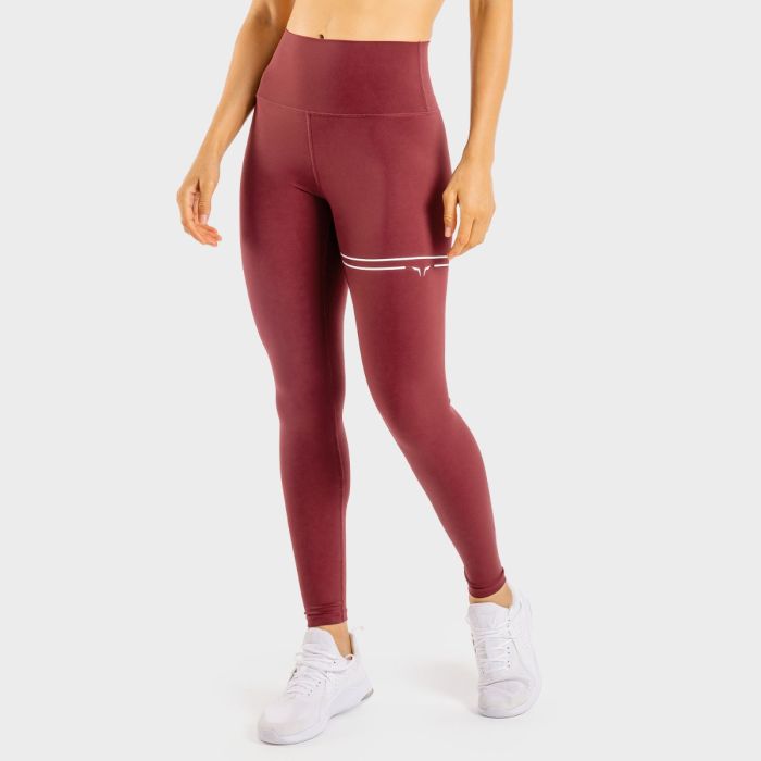 Women‘s Flux Leggings Maroon - SQUATWOLF