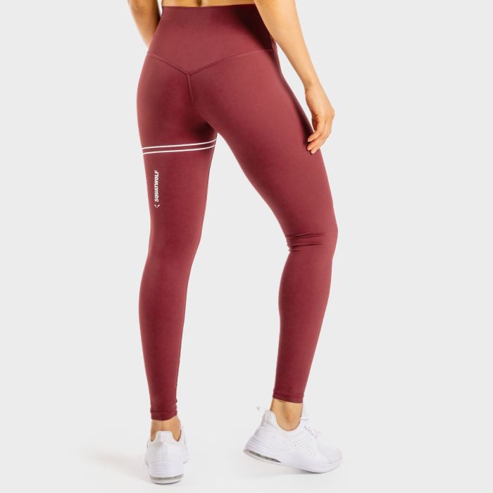 Women‘s Flux Leggings Maroon - SQUATWOLF