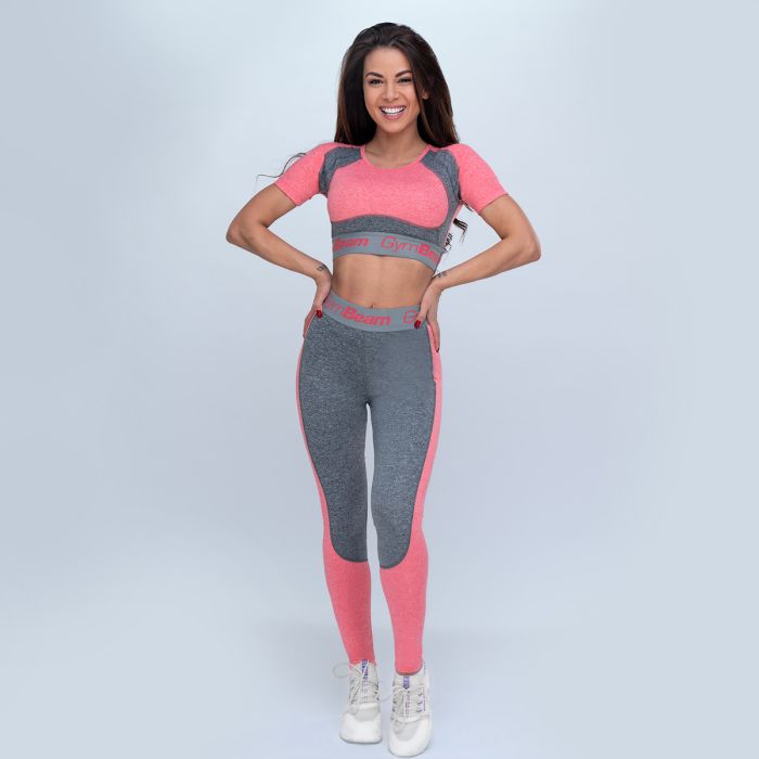 Ultrafit Sports Top Heather Pink - GymBeam