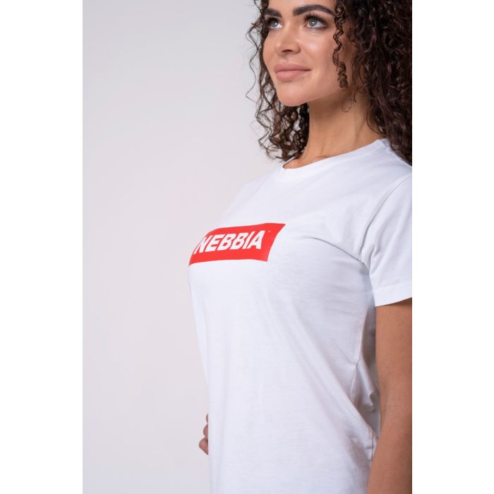 Women‘s Basic T-shirt White - NEBBIA