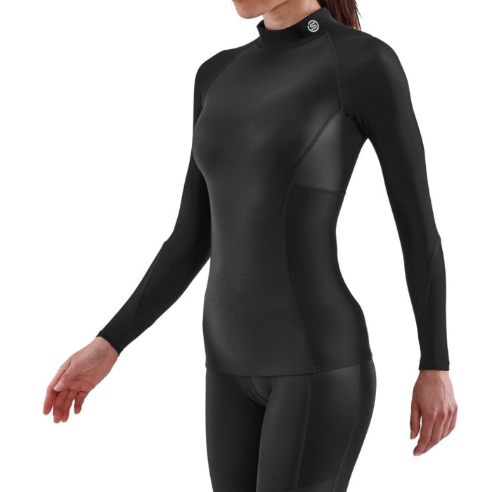 Women‘s Series-3 Thermal Long Sleeve Top Black - SKINS