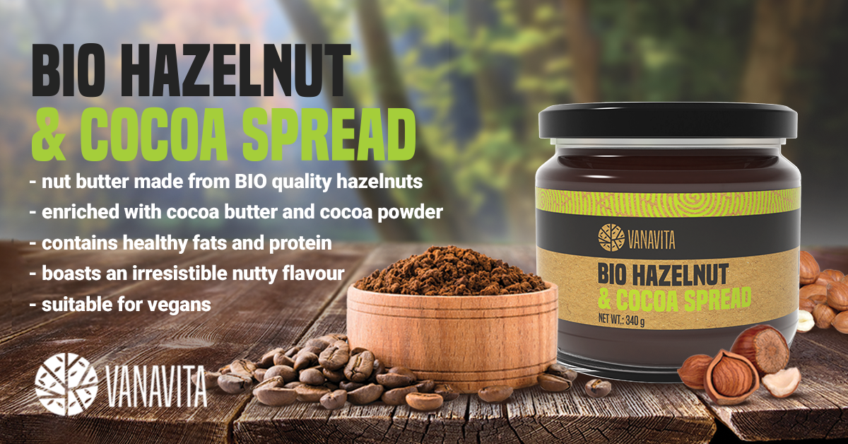 BIO Hazelnut & Cocoa Spread - VanaVita