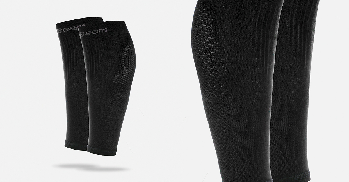 Calf sleeves Black - GymBeam