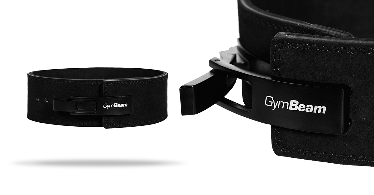 LEVER Weightlifting Belt Black - GymBeam